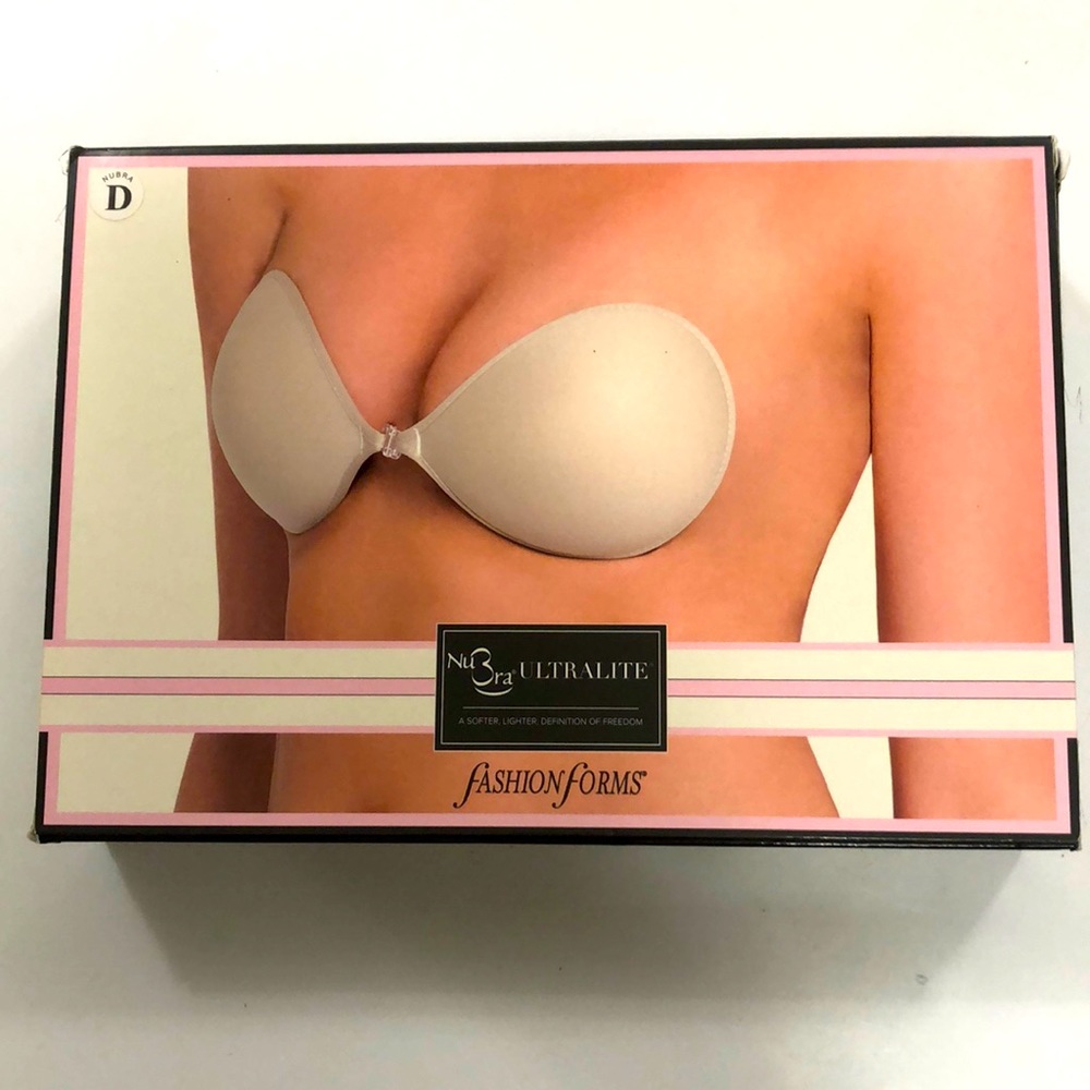 FashionForms NuBra D Strapless Bra Nude Ultra Lite Excellent Condition Like New